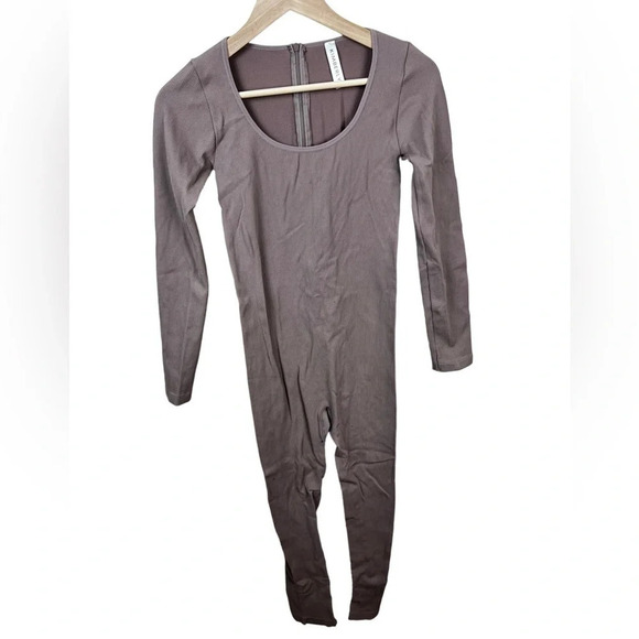 Kimberly • Ribbed Leotard Thermal Jumpsuit Onsie - Picture 2 of 8